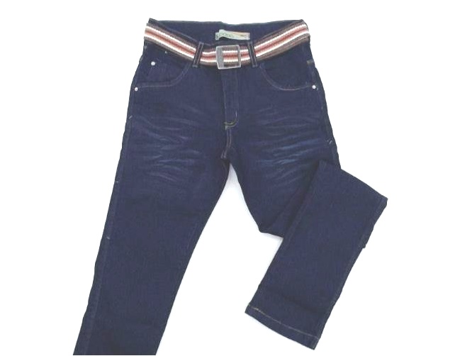 Calça Nacional Juv Masc Jeans Lycra Cinto