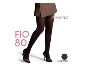 Meia-calça Selene Ad Inverno Fio 80 Preta 550