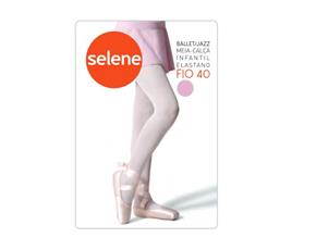 Meia-calça Selene Inf Ballet Jazz Fio 40 Branca