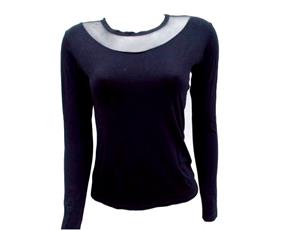 Blusa Lulian Ad Fem M/l Viscol Tule