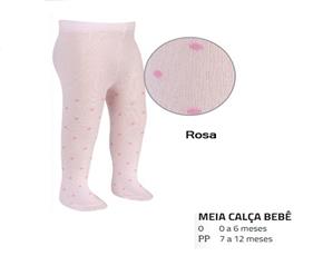 Meia-calça Condeduck Bebe Alg Rosa Poá
