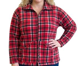 Jaqueta Armando Adulto Extra Grande Feminina Soft Xadrez