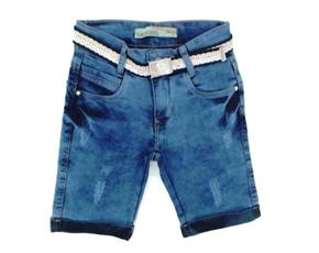 Bermuda Nacional Inf Masc Jeans Lycra Cinto