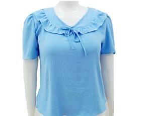 Blusa ad extrag manga curt