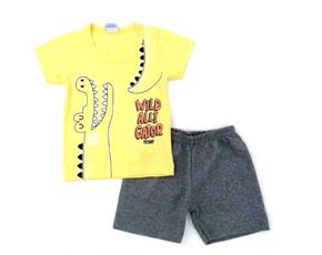 Conjunto Teddy Bebe Masc M/c Malha