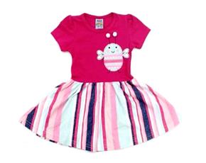 Vestido Ninachild P.passos M/c Cotton Malha