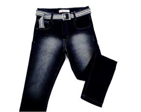 Calça juv jeans/tactel