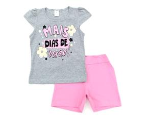 Conjunto inf manga curta