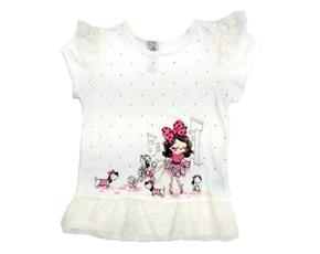 Blusa inf manga curta