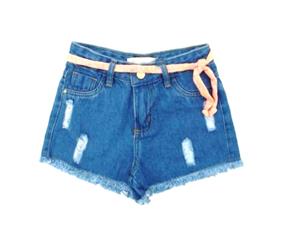 Short 7g Inf Fem Jeans Cinto