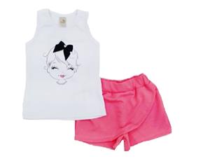 Conjunto Popin P.passos Fem Reg Cotton Short-saia