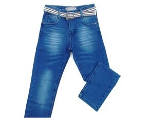 Calça Perbol Inf Masc Jeans Lycra Cinto