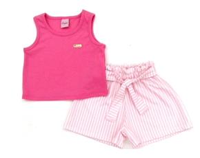 Conjunto Duduka Inf Fem Reg Rib Cropped Short