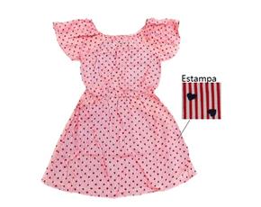 Vestido Duduka Juv M/c Viscose Estamp Ciganinha
