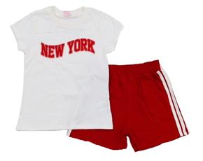 Conjunto juv manga curta