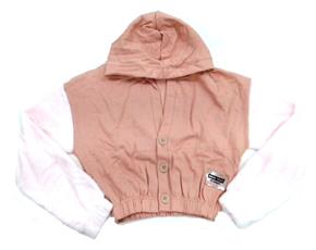 Casaco Duduka Juv Fem Mol Cropped Capuz