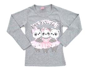 Blusa inf manga longa