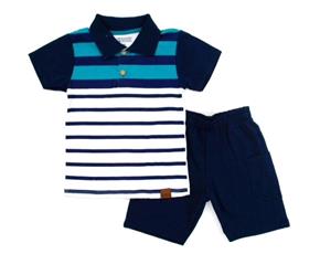 Conjunto Ninoboy P.passos Masc M/c Malha G.polo