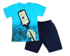 Conjunto inf manga curta
