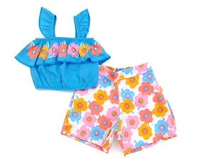 Conjunto Ninachild P.passos Fem Reg Malha Cropped