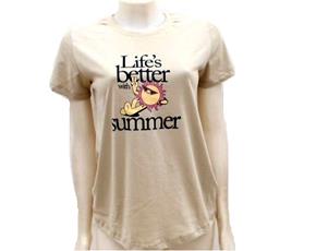 Blusa ad manga curta