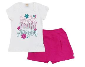 Conjunto juv manga curta