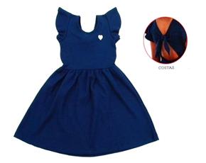 Vestido inf manga curta
