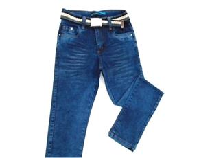 Calça juv jeans/tactel