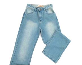 Calça juv jeans/tactel
