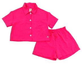 Conjunto juv manga curta