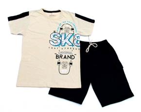 Conjunto juv manga curta