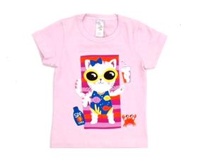Blusa fem manga curta