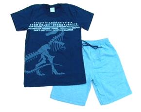 Conjunto juv manga curta