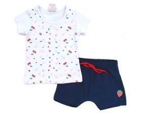 Conjunto Gatutty Bebe Fem M/c Cotton Short