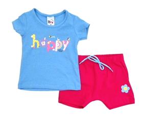 Conjunto Gatutty Bebe Fem M/c Cotton Short