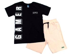 Conjunto juv manga curta