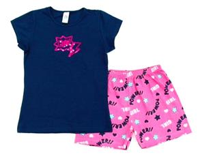 Conjunto juv manga curta