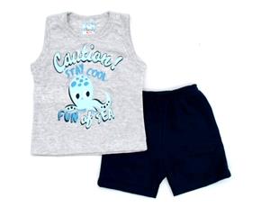 Conjunto Fashionkids Bebe Masc Reg Machão Malha