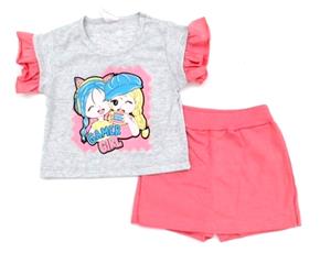 Conjunto inf manga curta