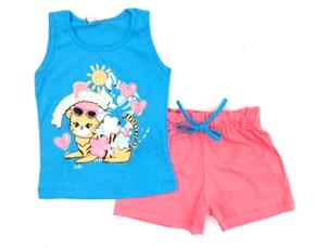 Conjunto Fashionkids P.passos Fem Reg Malha Short