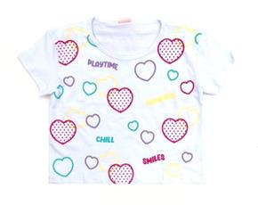 Blusa inf manga curta