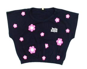 Blusa juv manga curta