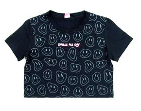 Blusa juv manga curta
