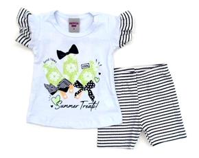 Conjunto fem manga curta