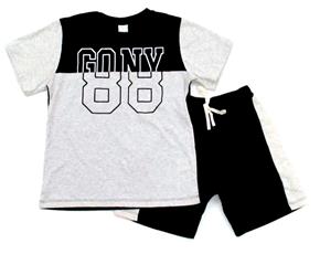 Conjunto juv manga curta