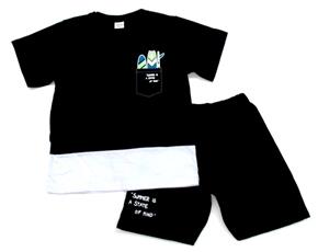 Conjunto juv manga curta