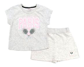 Conjunto juv manga curta