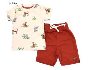 Conjunto masc manga curta