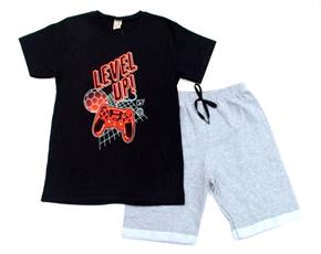 Conjunto juv manga curta
