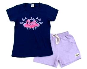 Conjunto juv manga curta